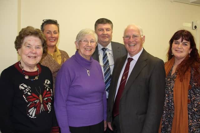 Vice President Molly Robinson, Secretary Jackie Fitzpatrick, Angela and Billy Martin, Chairman Alan Cleland, Vice Show Chairperson Angie Drayne