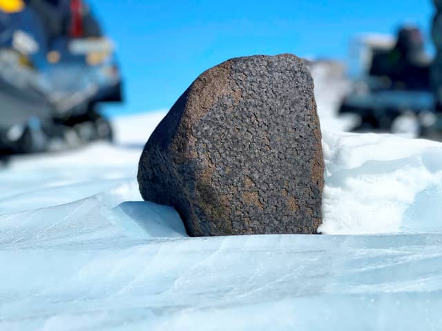 The meteorite contains the oldest materials in the solar system.