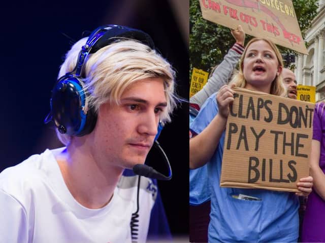 Twitch streamer xQc makes over 88 times more than NHS nurse salary in January alone with earnings of £243,000