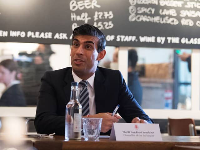Rishi Sunak says young people should return to offices for the benefit of their careers (Photo by Stefan Rousseau-WPA Pool/Getty Images)
