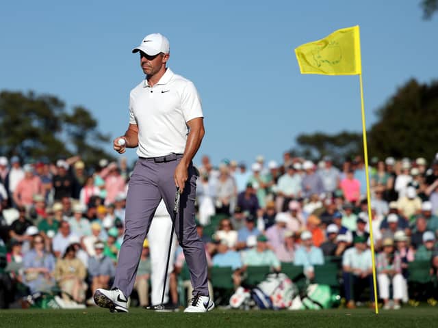 Rory McIlroy finished day one of the Masters on one-under par