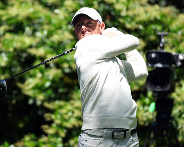 Rory McIlroy begins his third round at 3.55pm in the company of Camilo Villegas