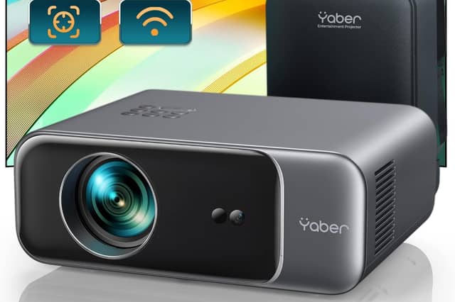The Yaber Pro V9 projector offers Full HD quality, smart auto focus and WiFi streaming in a compact, portable design