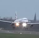A British Airways flight aborts landing at Belfast City Airport on February 2 2026.
