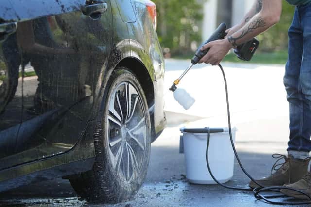 Cordless pressure washers are really simple to pick up and use - but they do have less power