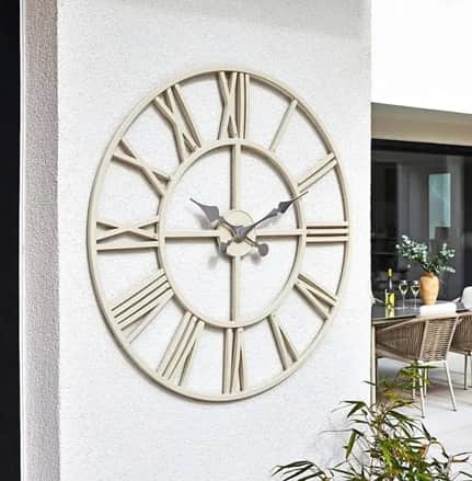 Dunelm Indoor Outdoor Round Skeleton Wall Clock