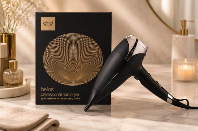 The ghd Helios combines a 2,200W motor with Aeroprecis technology and ionic conditioning