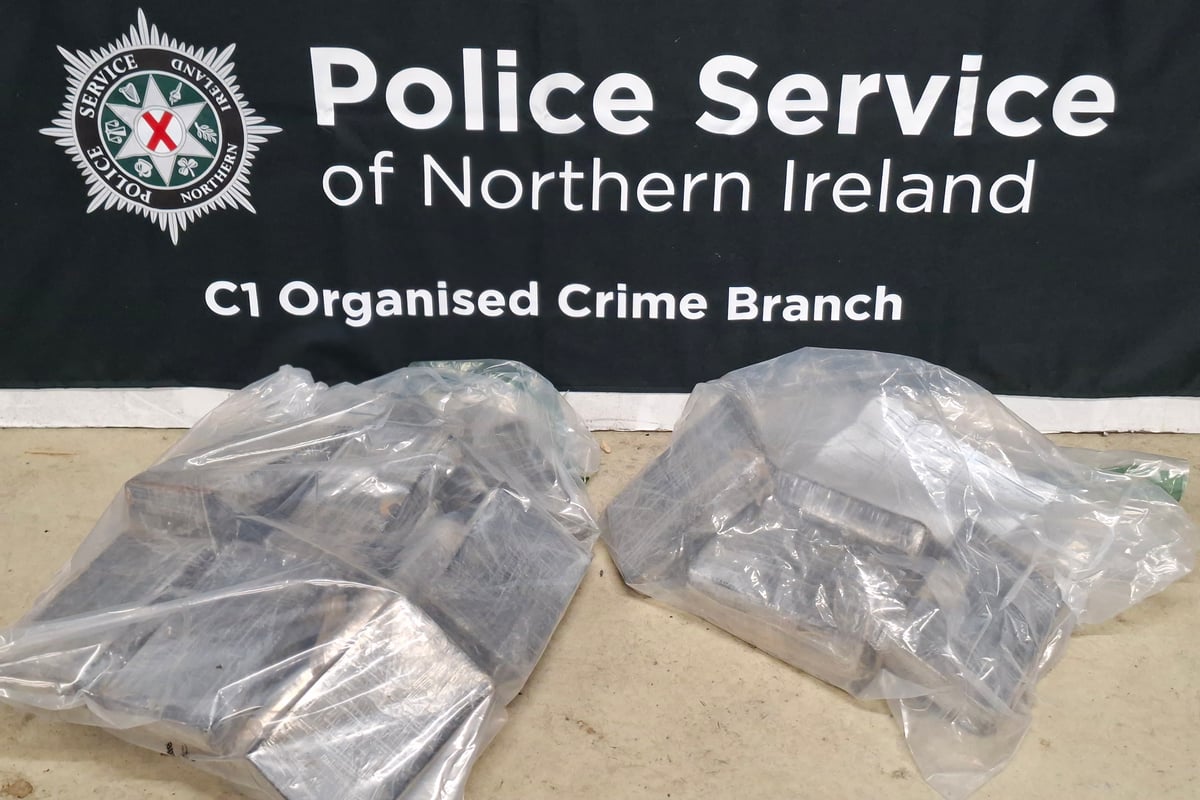 Police seize £2.4m cocaine after stopping vehicle in Lisburn