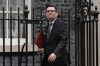 Prime Minister Andy Burnham on his way to PMQs on Wednesday (Stefan Rousseau/PA)