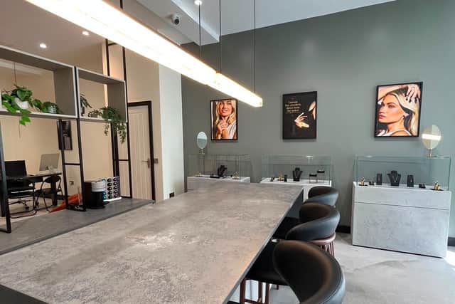 The new store is open in the heart of the city.