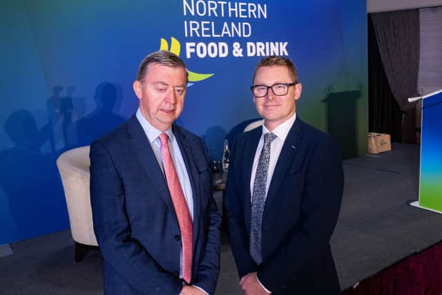 Pat Murphy, CEO of Kinisla and Simon Fitzpatrick, NIFDA Chair at the 30th NIFDA Annual Dinner