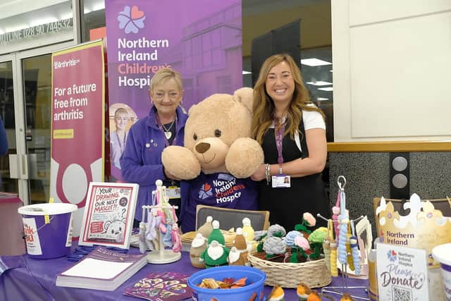 (L-R) N. Ireland Hospice representative and Pamela McNeill, Community Fundraising Coordinator.