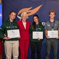 Young athletes praised for their attainments at Mary Peters Trust 2026 Academy event.