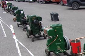 A display of Lister Type D engines in 2026
