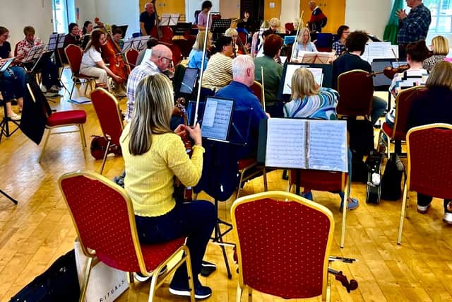Musicians rehearsing for the upcoming Music from the Movies concert on November 14 at 7.30pm.