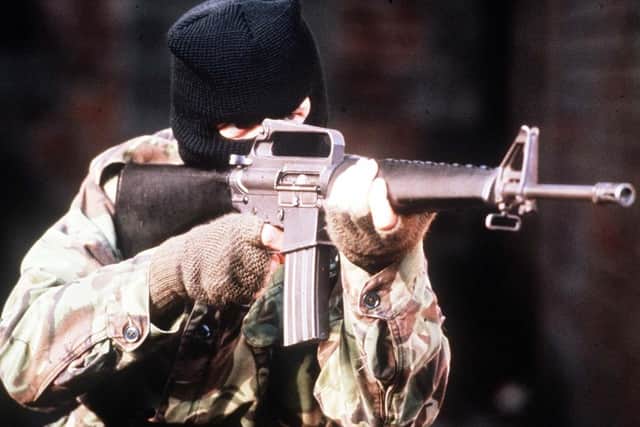 An IRA gunman: the group is not mentioned in the IRC report.