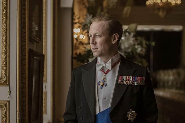 Tobias Menzies as Prince Phillip in The Crown. Picture: Netflix
