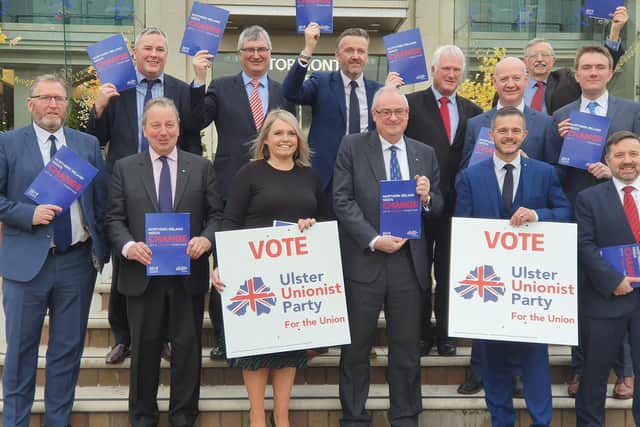 The Ulster Unionist Party launching its manifesto for the General Election at the Stormont Hotel in Belfast on Wednesday morning