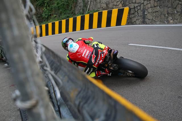 John McGuinness rode a Ducati V4-R for Paul Bird Motorsport at the Macau Grand Prix in November.