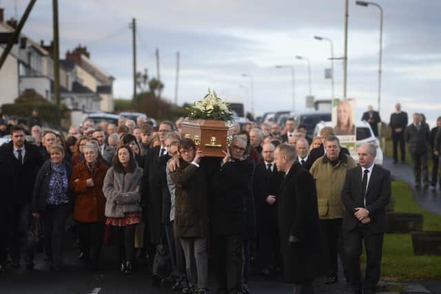 The funeral service for Deirdre McShane was held last Friday