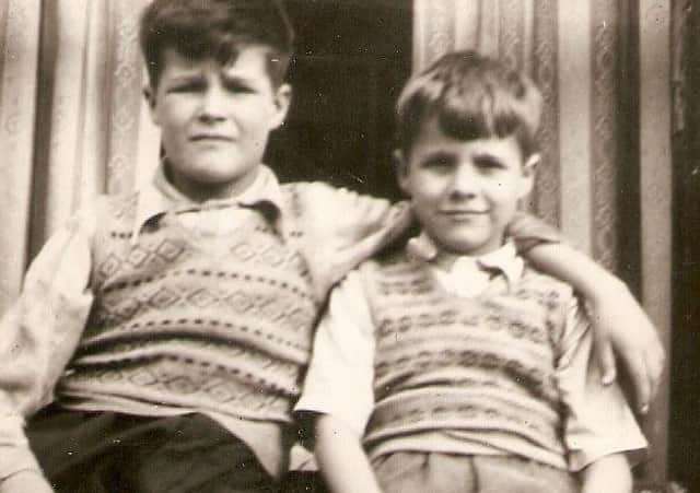 John Larmour with his younger brother George as boys. John was later shot dead