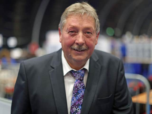 The DUP's Sammy Wilson, who has said that reforming a contentious cross-community voting mechanism in the Northern Ireland Assembly represents a key negotiations sticking point
