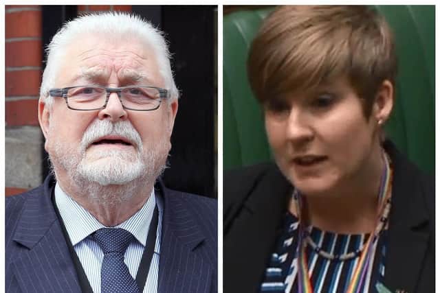 Independent unionist peer, Lord Ken Maginnis and SNP MP for Livingston, Hannah Bardell.