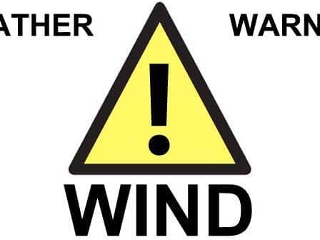 Yellow status wind warning