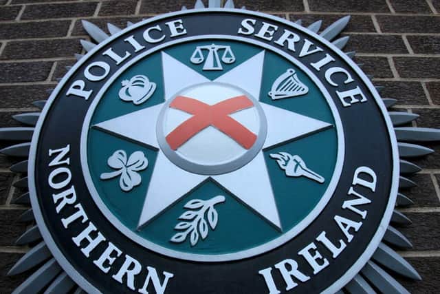 The PSNI confirmed the man had been stabbed in the face.