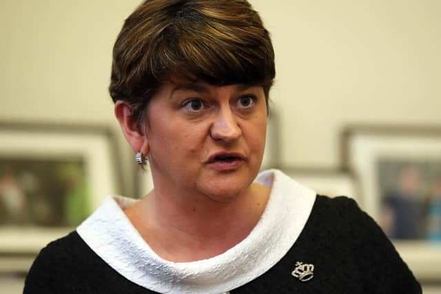 First Minister Arlene Foster.