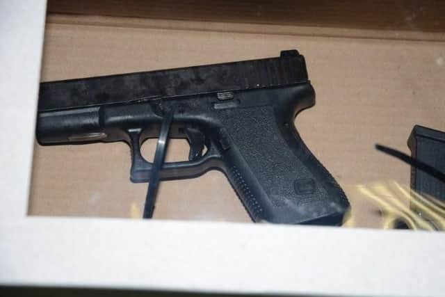 A Glock pistol similar to the one found in the possession of Patrick Fitzpatrick. Pacemaker Belfast