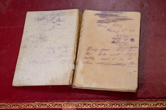 A battered diary written by a soldier during the Battle of the Somme in the First World War has been discovered in a Midlands barn.