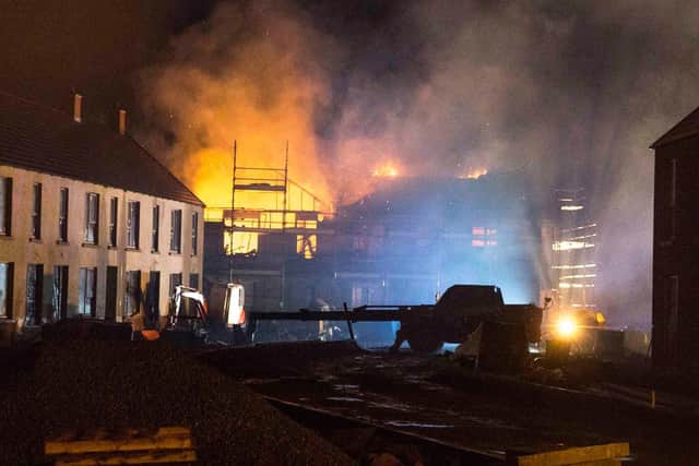 Fire at house under construction in Glenavy - McAuley Multimedia