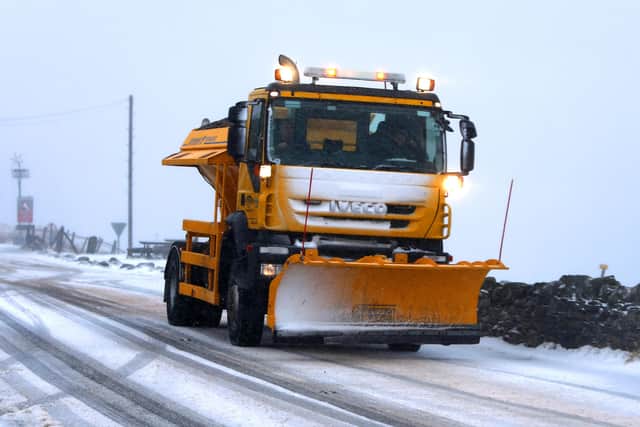 Expect to see gritters like this one out on the roads later today.