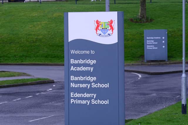 Banbridge Academy was one of three NI schools that sent pupils and staff home as a precaution earlier this week