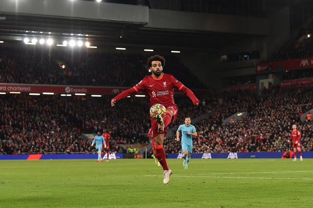 Mo Salah - The Liverpool talisman has an average match rating of 7.82. He tops the goalscoring charts with 16 goals, six more than teammate Diogo Jota who is second in the golden boot standings.