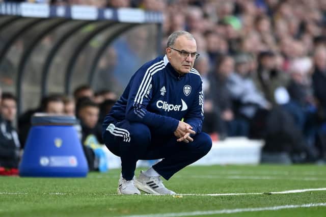 JANUARY CHANCE: For Leeds United to strengthen the Whites squad for boss Marcelo Bielsa, above. Photo by PAUL ELLIS/AFP via Getty Images.