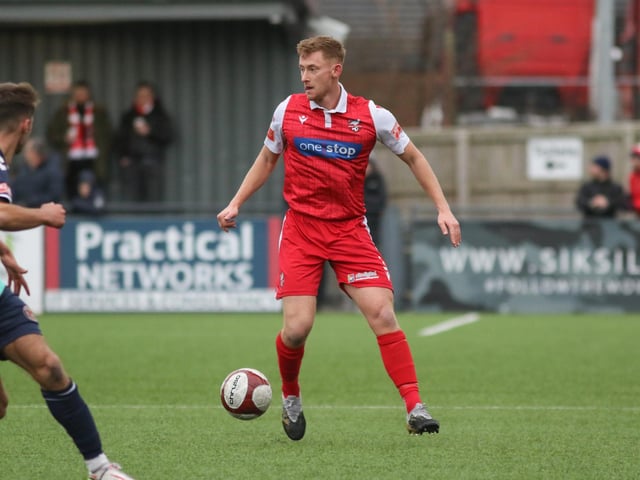 Ash Jackson get the ball under control for Boro in their 1-1 draw with Hyde United

Photo by Morgan Exley