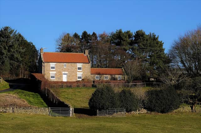 The farmhouse sits on the edge of the North Yorkshire moors but is within easy reach of both Scarborough and Whitby.
