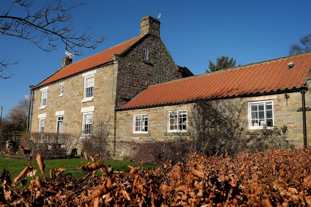 The attractive exterior of Thirley Banks Cottage, that has an annexe, a studio, and equestrian facilities.