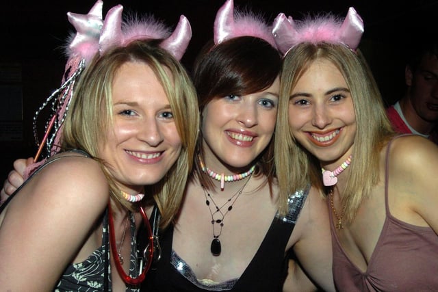 This trio of angelic looking devils were enjoying their night out in 2005