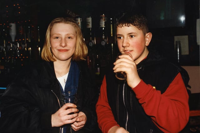 And here's Stephanie Miller, then 14, and Kevin Thackereay, 15 at the teens disco