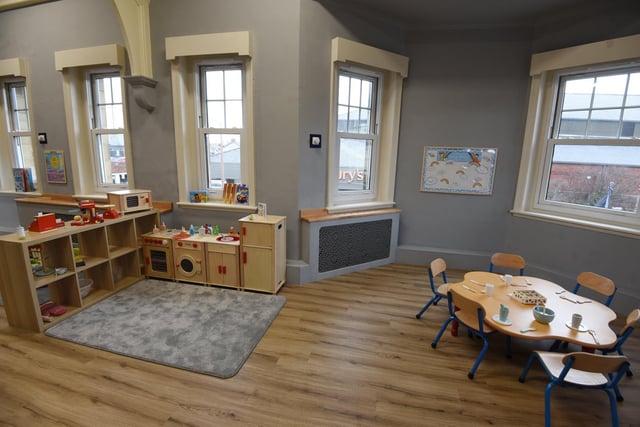 The nursery is available for children from three months to pre-school age