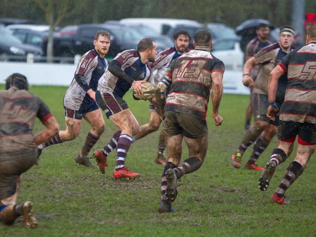 Tom Ratcliffe in action for Scarborough RUFC at Malton & Norton