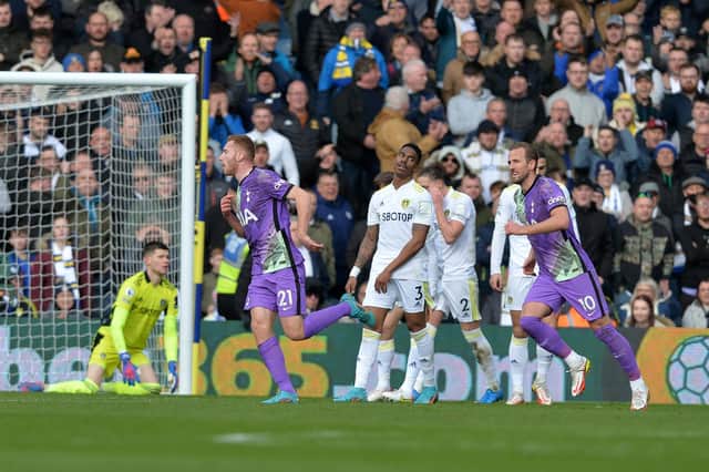 ANOTHER ROUT - Leeds United were beaten 4-0 by Tottenham Hotspur at Elland Road and have conceded 20 goals in five games. Pic: Bruce Rollinson