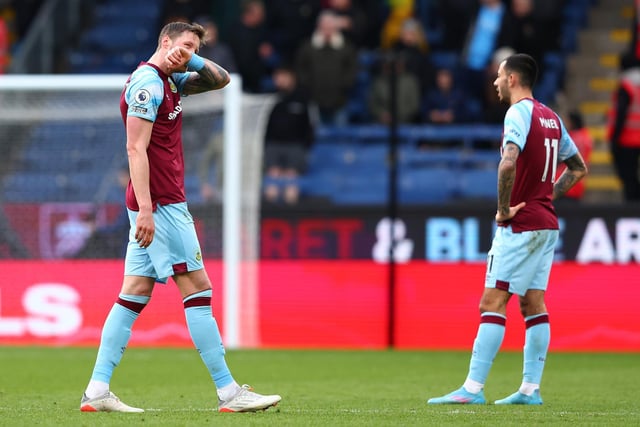 The Clarets lost 4-0 to Chelsea last weekend and are 11/10 to be relegated.