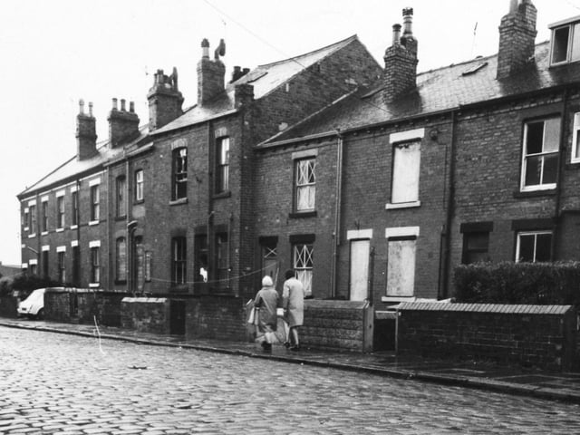 This is Sultan Street in Armley pictured in January 1976. Only a handful of residents folk still lived there.