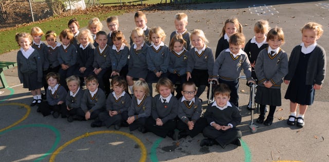 Reception class at West Park CE Primary School in 2011. Picture: Stephen Goodger