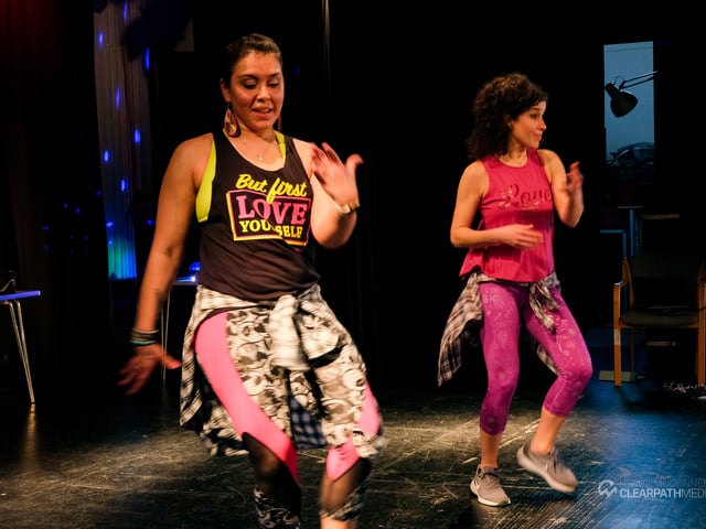 The Zumba Pink Party in Shoreham had fabulous Latin and international grooves, raising £1,135 for Breast Cancer Now. Picture: Clearpath Media, Lancing