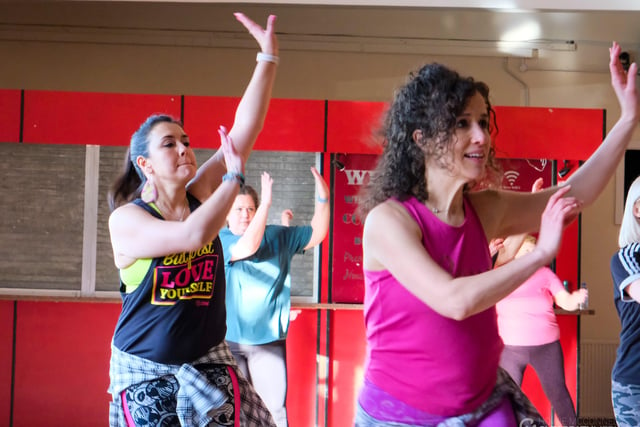 The Zumba Pink Party in Shoreham had fabulous Latin and international grooves, raising £1,135 for Breast Cancer Now. Picture: Clearpath Media, Lancing